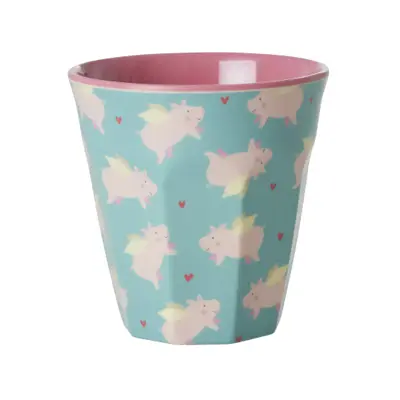 Foto van Melamine beker M Flying Pig