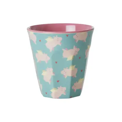 Foto van Melamine beker S Flying Pig