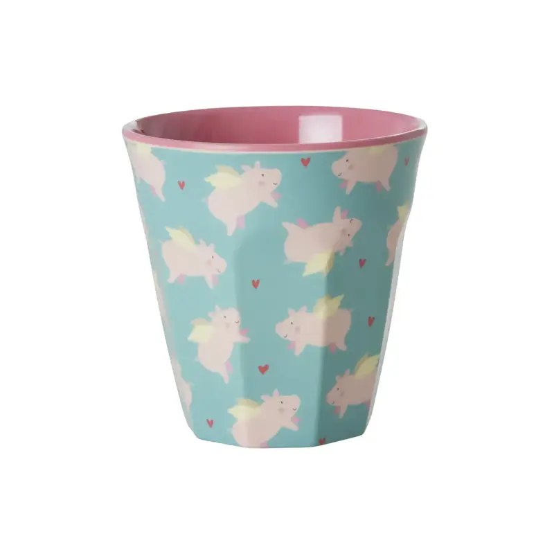 Foto 1 Melamine beker S Flying Pig