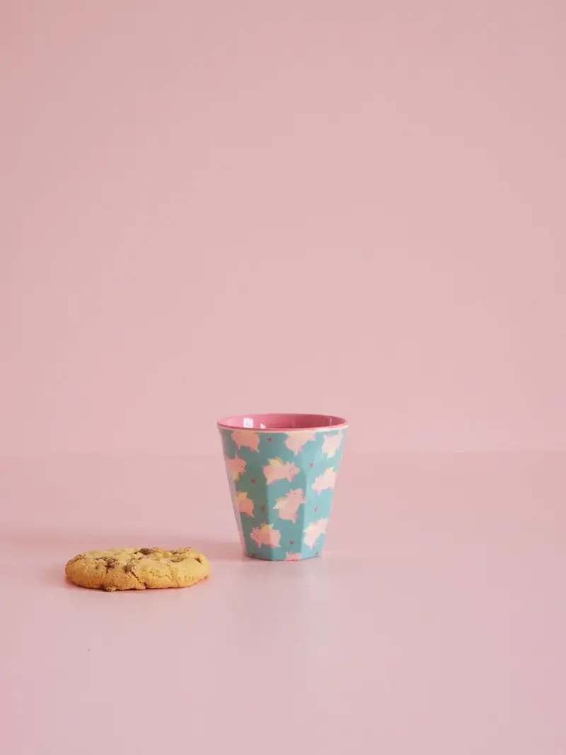 Foto 2 Melamine beker S Flying Pig