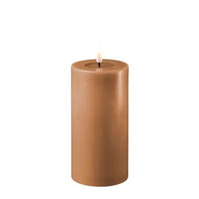 Foto van LED Candle Caramel 7,5x15cm