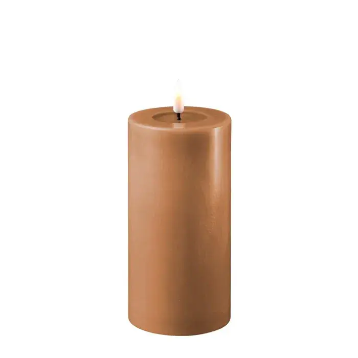 Foto 1 LED Candle Caramel 7,5x15cm