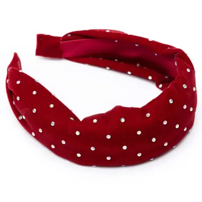 Foto van Diadeem rood met diamantjes