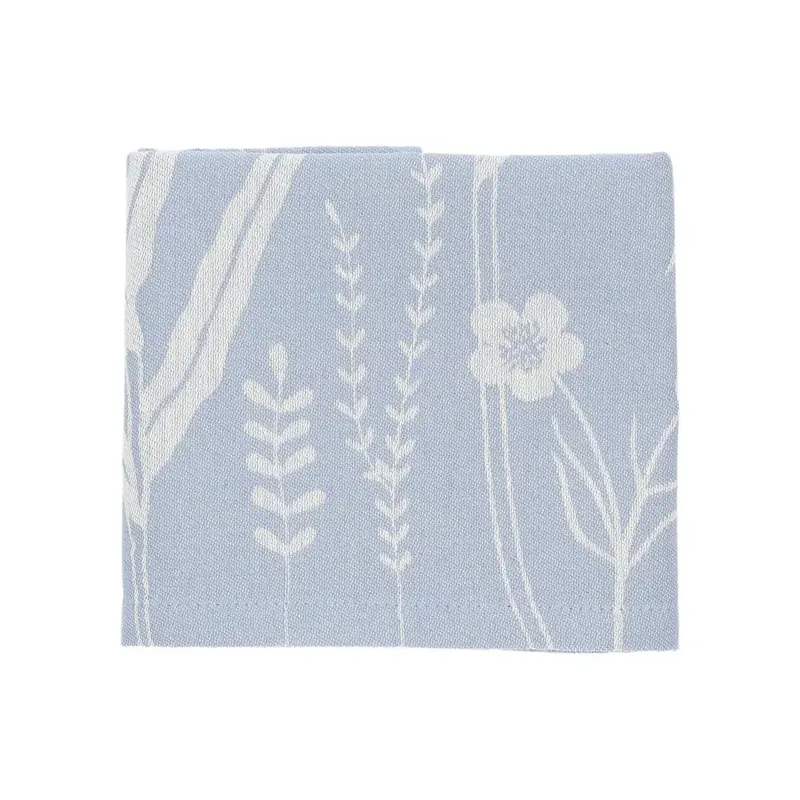 Foto 1 Theedoek Wild Flowers Blauw