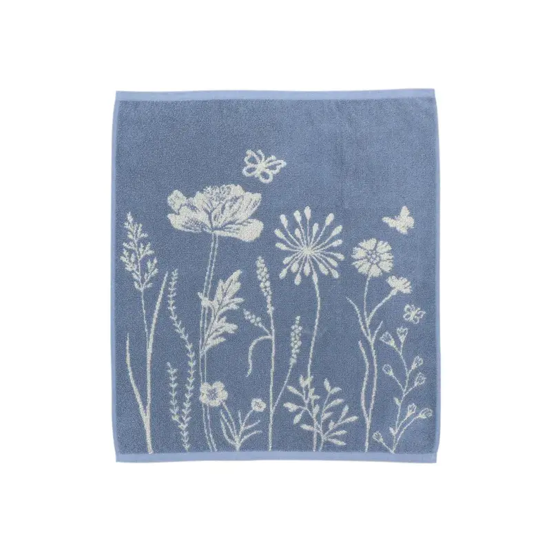 Foto 2 Handdoek Wild Flowers Blauw