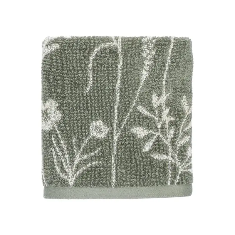 Foto 1 Handdoek Wild Flowers Groen
