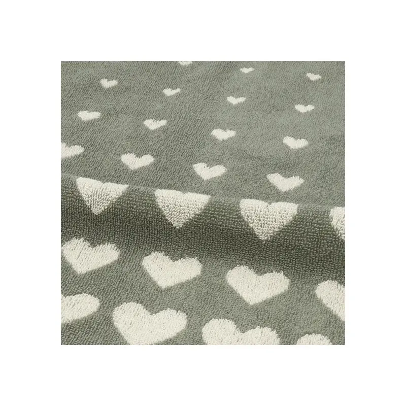 Foto 2 Handdoek Hearts Saliegroen