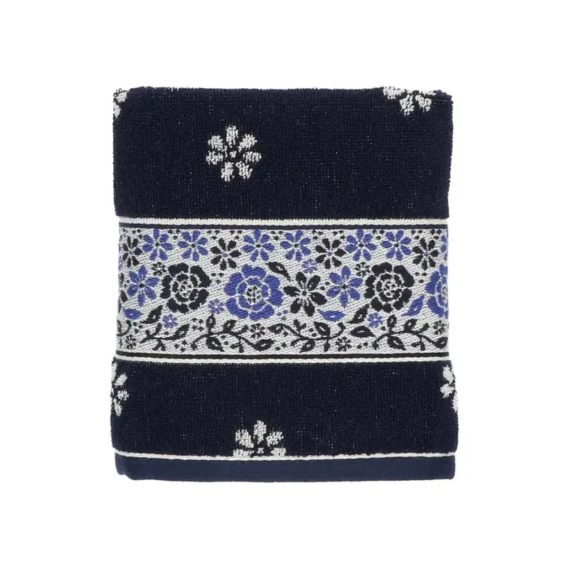 Foto 1 Handdoek Belle Fleur Blauw