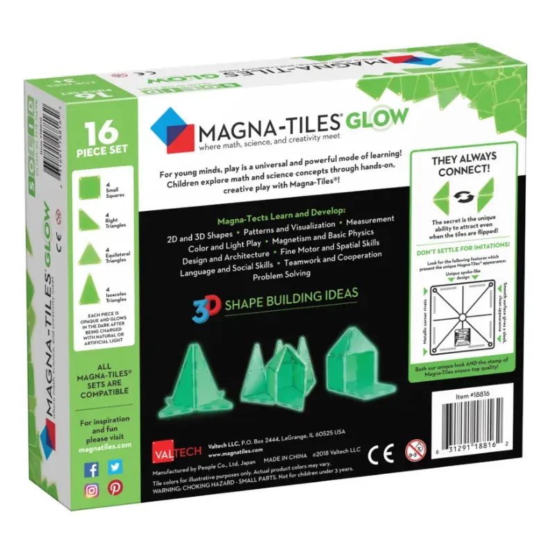Foto 2 Magna-tiles Glow 16 st.