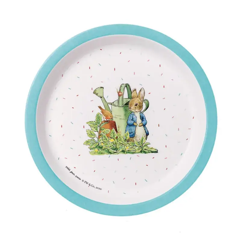 Foto 1 Peter Rabbit bord blauw 18 cm