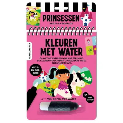 Foto van Kleuren met water prinsessen
