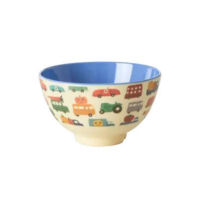 Foto van Melamine kom Happy Cars S