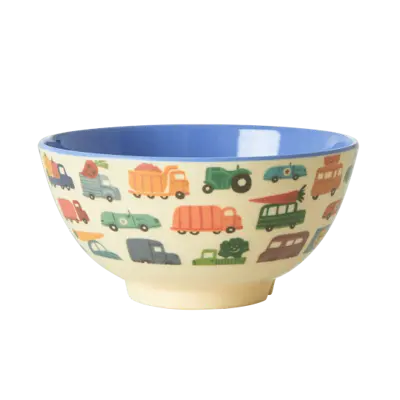 Foto van Melamine kom Happy Cars M