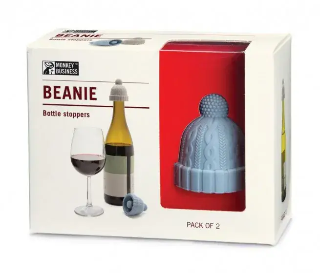 Foto 3 Beanies Bottle stopper Blauw