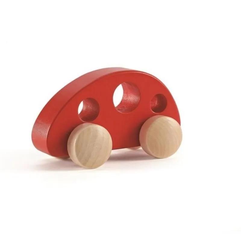 Foto 1 Hape houten auto rood