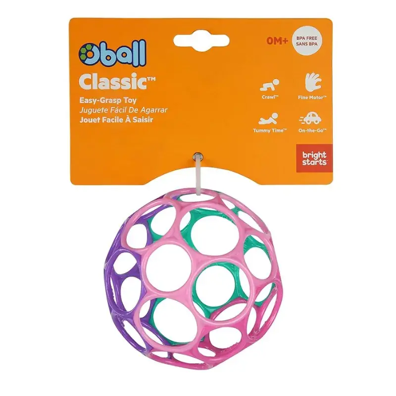Foto 2 Oball grijpspeeltje roze