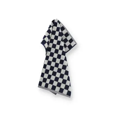 Foto van Handdoek grote blok d. blauw