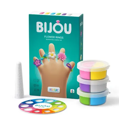 Foto van Hey clay bijou bloemen ringen
