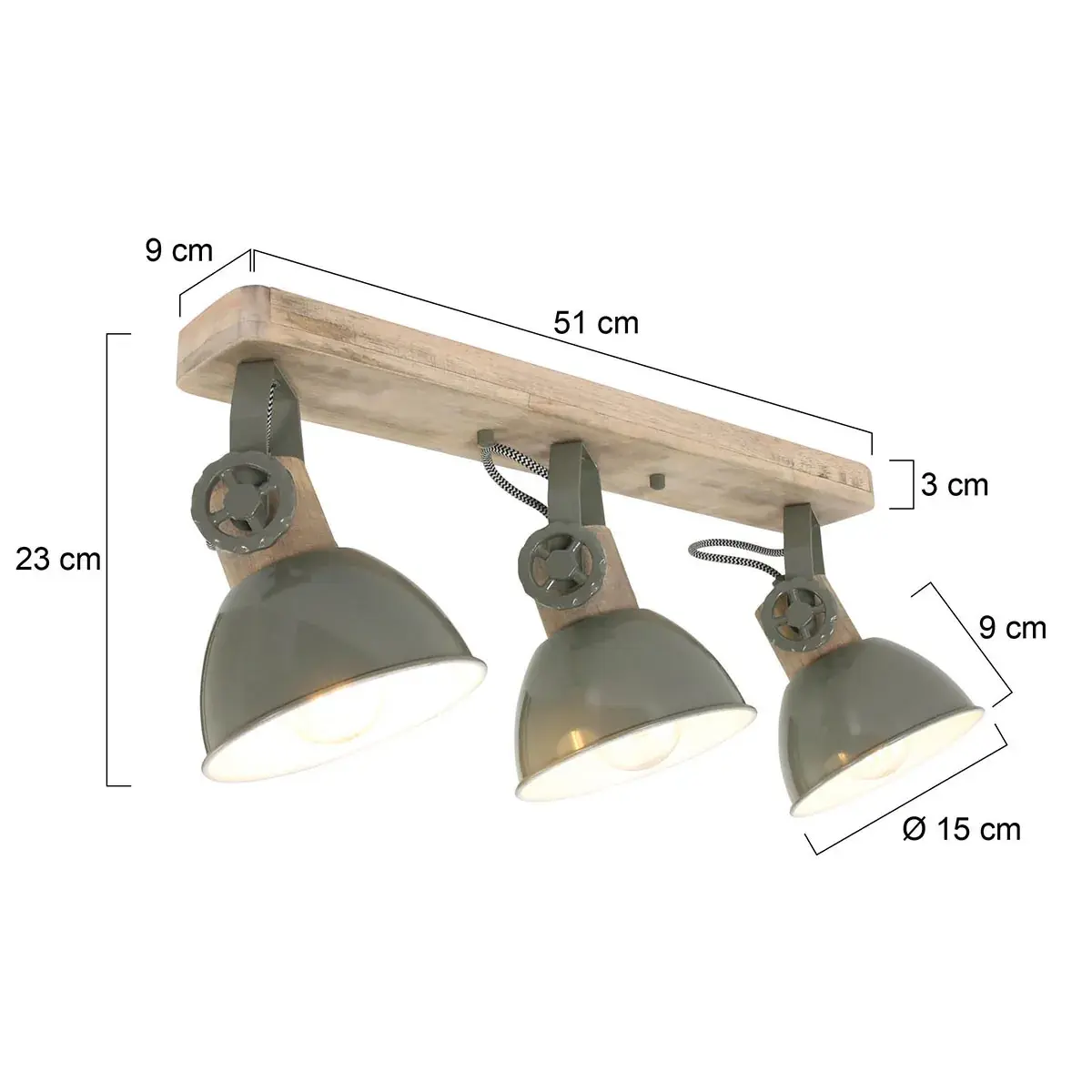 Foto 5 Plafondlamp Gearwood 2133G Groen Gearwood 2133G