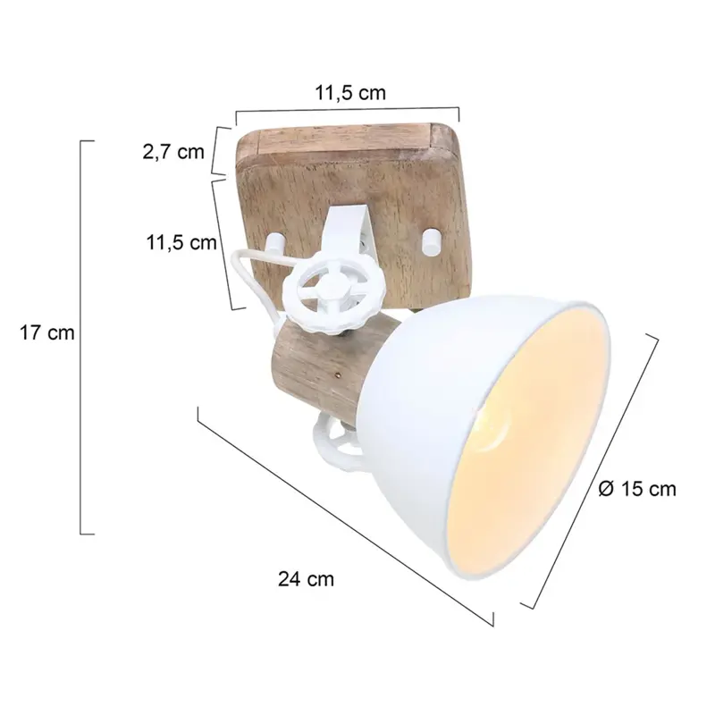 Foto 6 Plafondlamp Gearwood 7968W Wit Gearwood 7968W