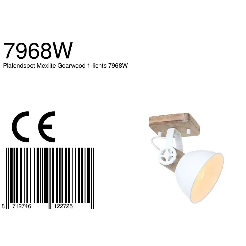 Foto 7 Plafondlamp Gearwood 7968W Wit Gearwood 7968W