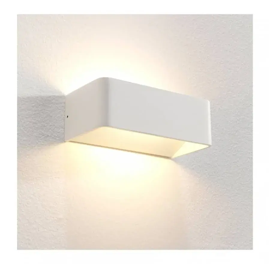 Foto 6 Mainz wandlamp wit  WL MAINZ ALU  LED wit 7 cm
