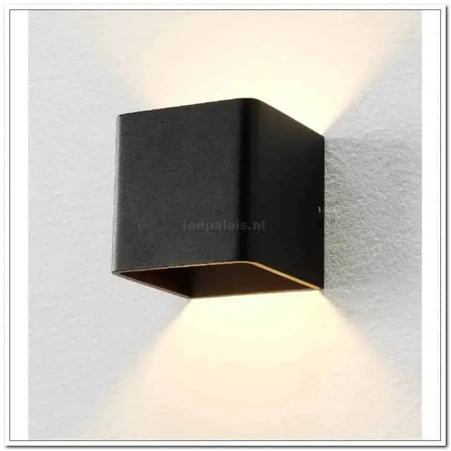 Foto 4 Fulda wandlamp zwart WL FULDA ZW LED zwart 10 cm