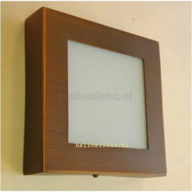 Foto 1 19993 wandlamp plafondlamp brons genaamd robuust 17cm