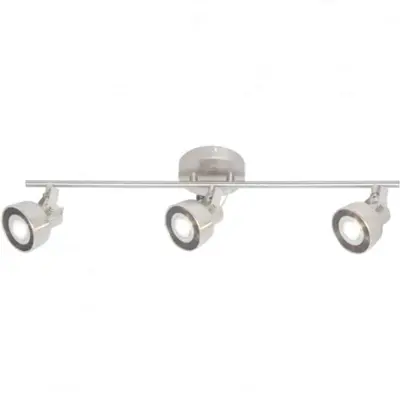 Foto van LED spot Odies staalkleur PL 2431 S 3 lichts dimbaar