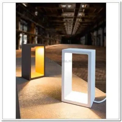 Foto van Corridor tafellamp metaal wit LED 18,2 cm OP VOORRAAD