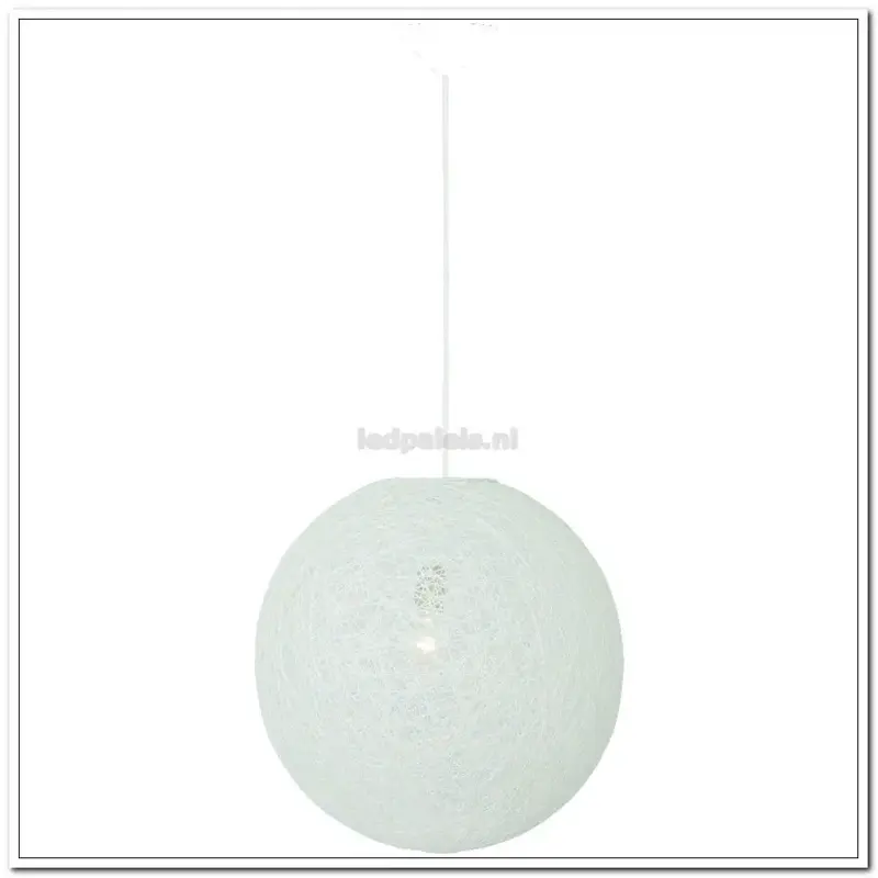 Foto 1 Hl. touwbol "Abaca" 35cm Wit H 1250 W