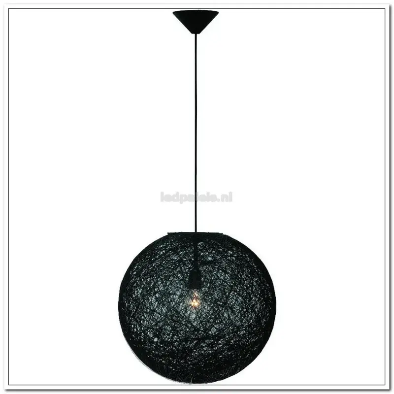 Foto 1 Hl. touwbol "Abaca" 45cm Zwart H 1251 Z