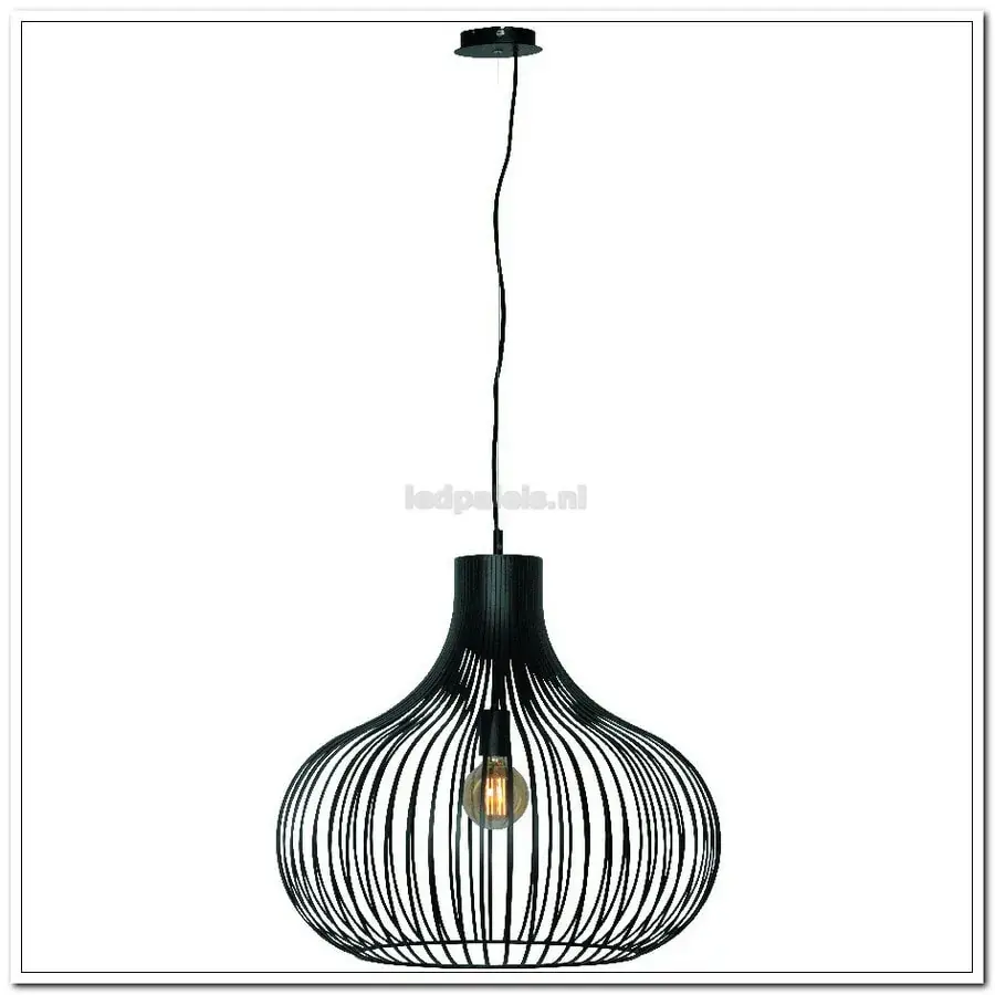 Foto van Hanglamp Abaca 45cm zwart