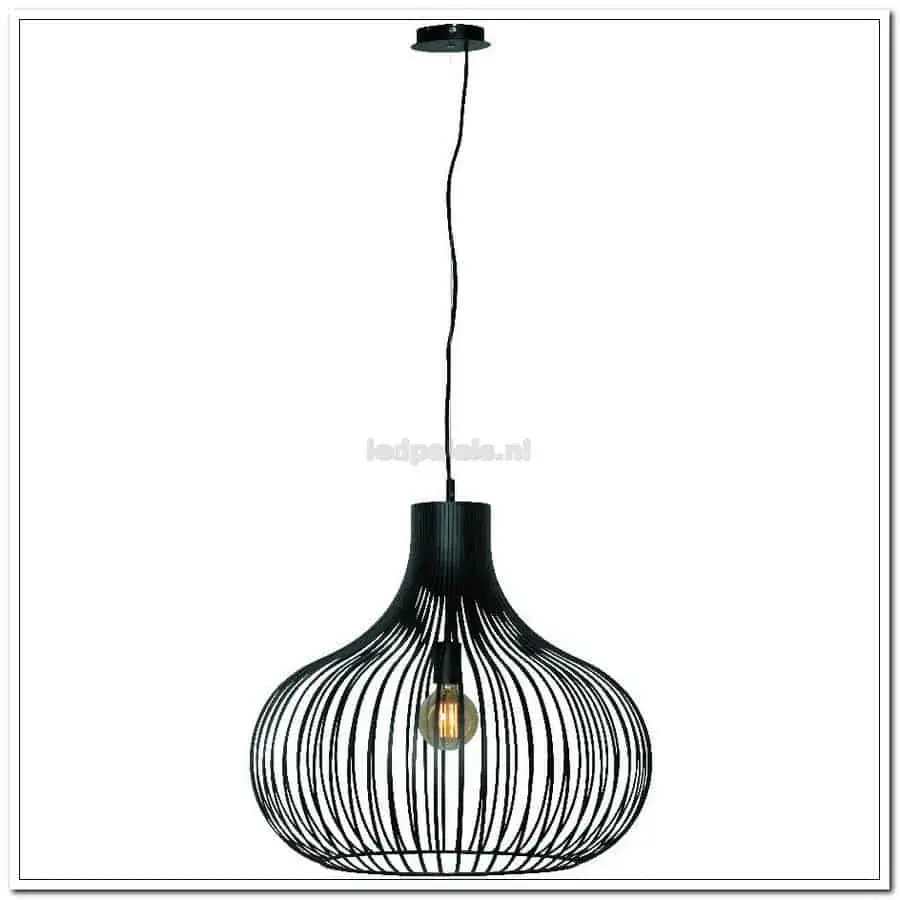 Foto 2 Hanglamp Aglio 60cm Zwart H 7844 Z