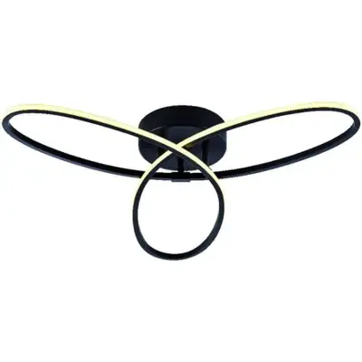 Foto van Plafondlamp Spiral zwart met 3 standen dimmer