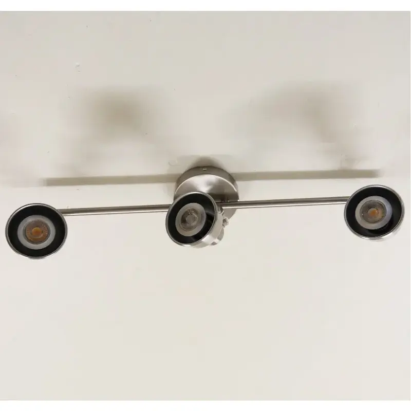 Foto 3 Spot 3lichts Odisseo LED Staal PL 2431 S Incl Ledlampjes