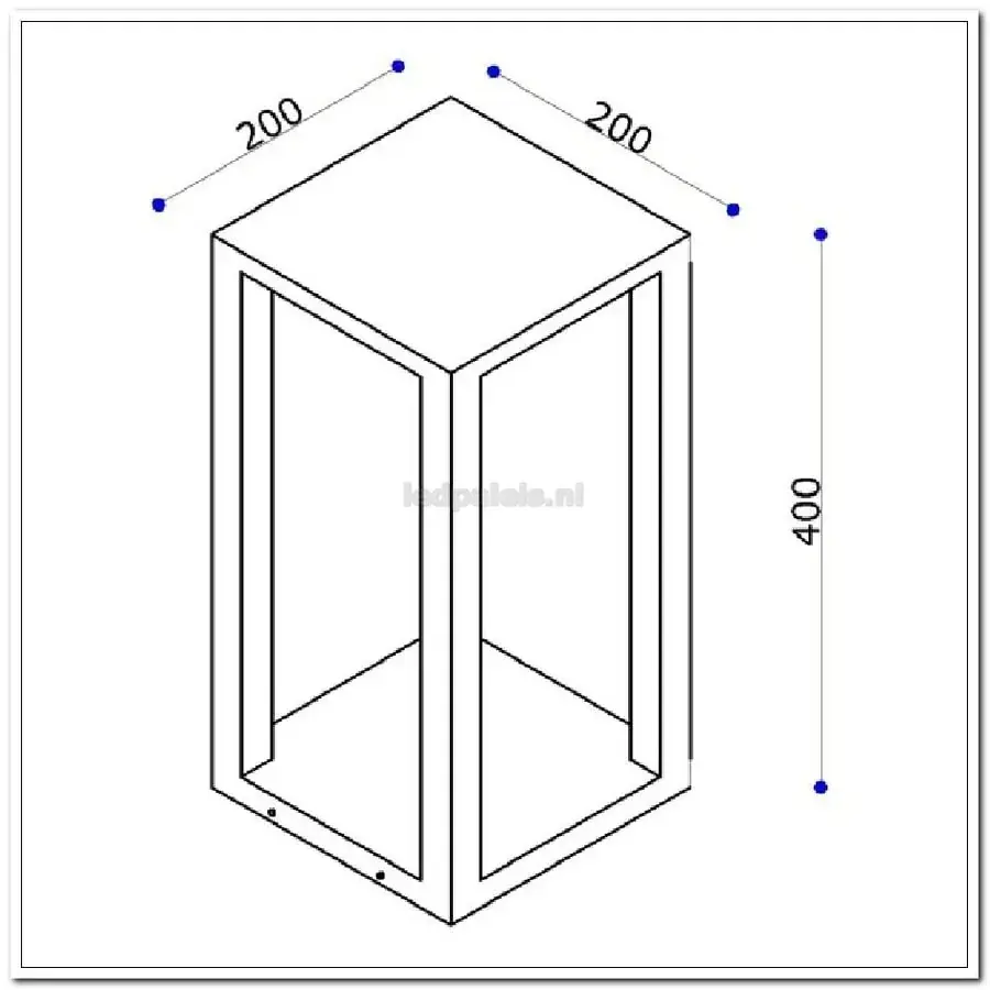 Foto 3 BL zwart "Kenton" IP54 LED AC10W 2700K 950lm dimbaar