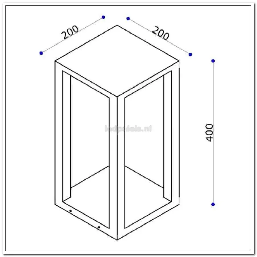 Foto 9 BL zwart "Kenton" IP54 LED AC10W 2700K 950lm dimbaar