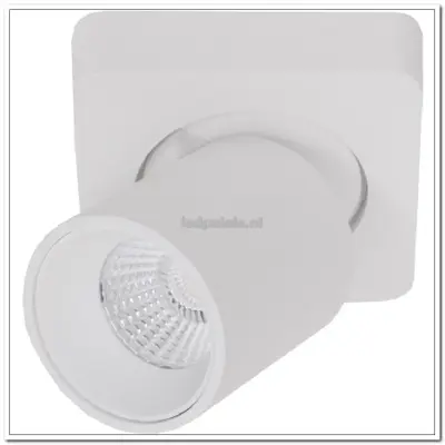 Foto van Spot Laguna wit 1-lichts vierkant IP20 LED 6W 2700K 540lm dimbaar