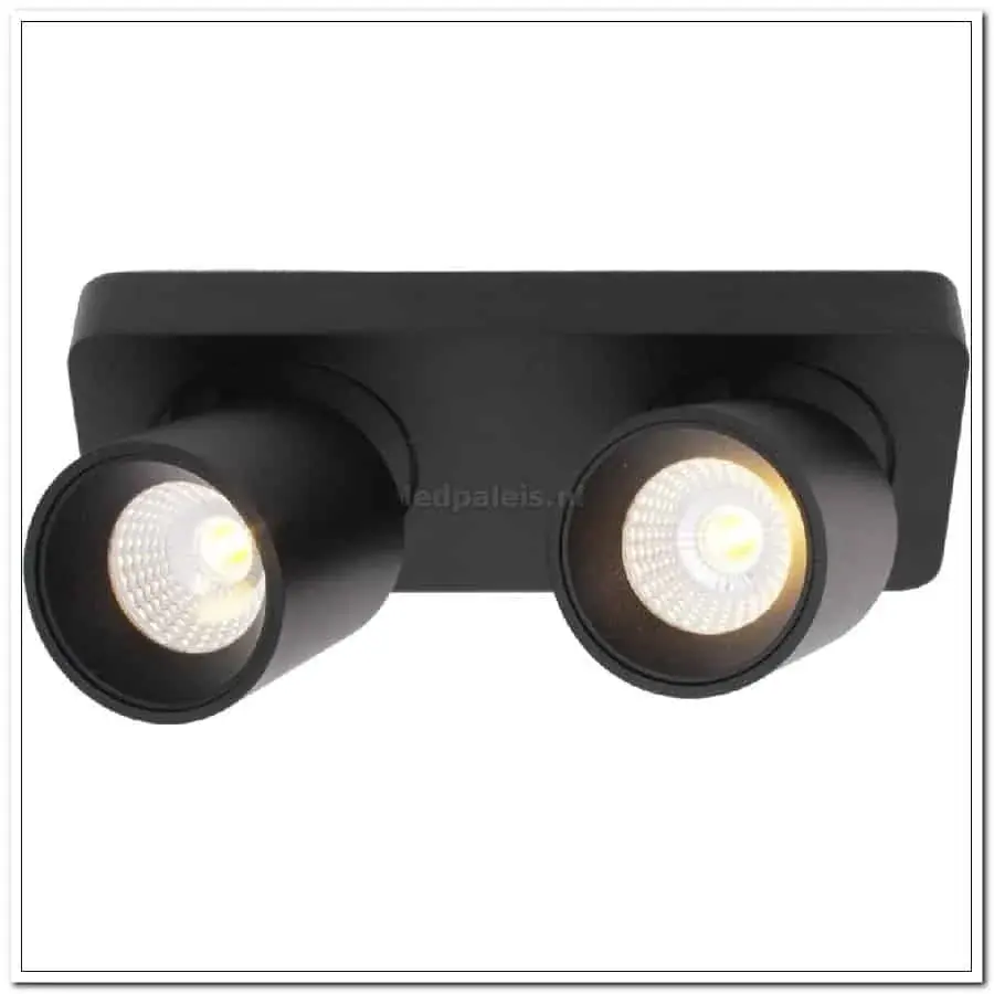 Foto 7 sport laguna zwart 2-lichts IP20 LED 2x6W 2700K 1080lm dimbaar