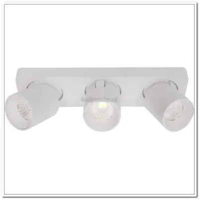Foto van PL laguna wit 3-lichts spot IP20 LED 3x6W 2700K 1620lm dimbaar