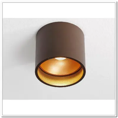 Foto van Plafondlamp spot bruin/goud "Orleans" Ø11cm 10h LED 7W dimbaar