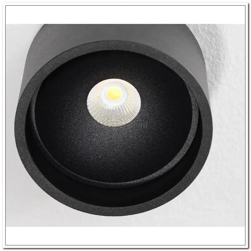 Foto 2 PL zwart "Ormond" LED 7W 2700K 805lm IP54 dimbaar