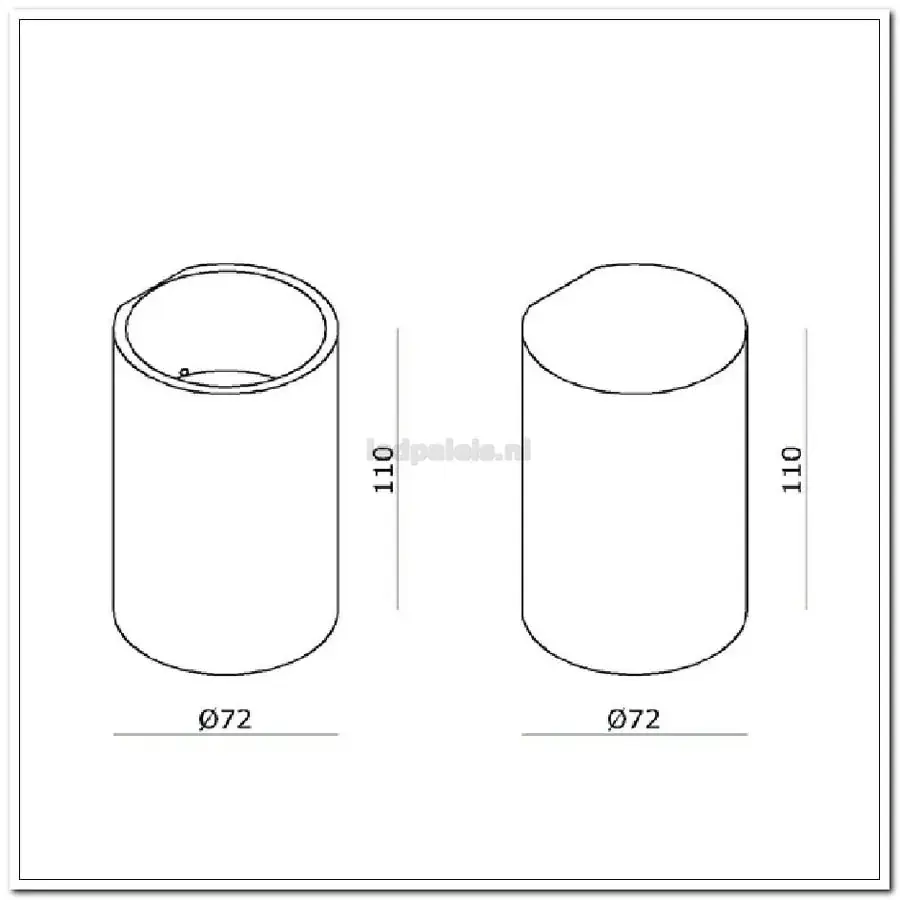 Foto 2 WL alu Berla I Ø7,2cm 11h LED 4W 2700K 360lm IP54