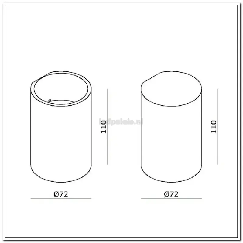 Foto 2 WL wit Berla I Ø7,2cm 11h LED 4W 2700K 360lm IP54