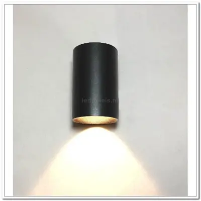 Foto van WL zwart Berla I Ø7,2cm 11h LED 4W 2700K 360lm IP54