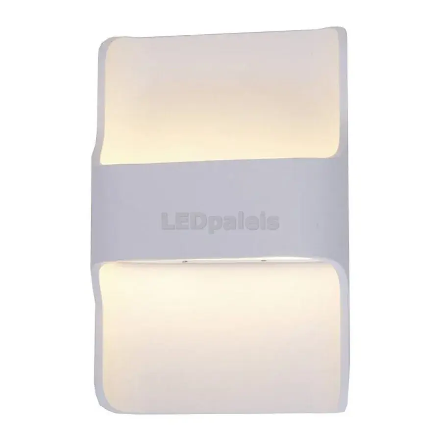 Foto 2 Wandlamp wit up/down "Dallas" IP54 LED 2x8W 2700K 1440lm dimbaar