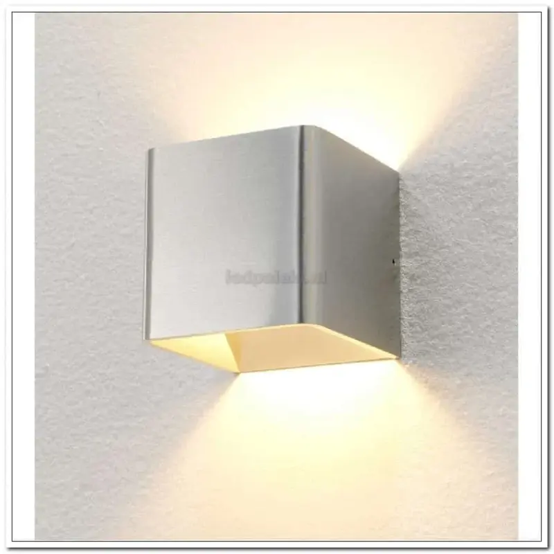 Foto 4 WL zwart/goud 1l "Fulda" 10x10x10cm LED 6W 2700K 500lm dimbaar