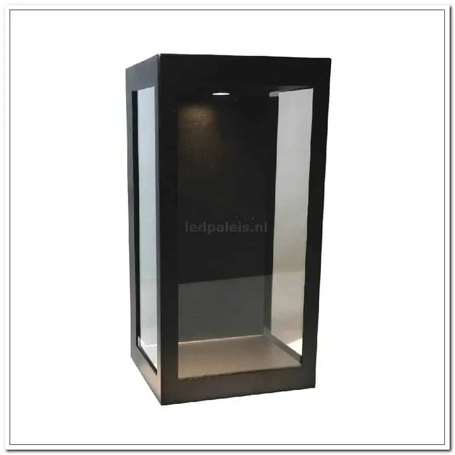 Foto 5 WL Rowin LED zwart buitenlamp 16x14x32cm LED 3W 3000K IP44