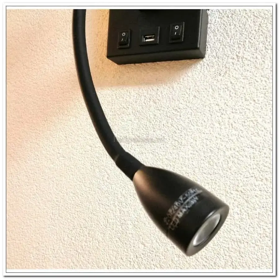 Foto 5 wandlamp led 3w e27 met USB oplader zonder kap